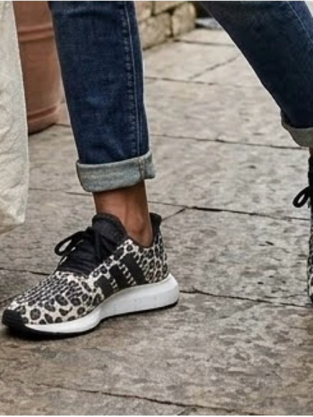 Adidas Swift Run 1.0 leopard print sneakers Size 6.5